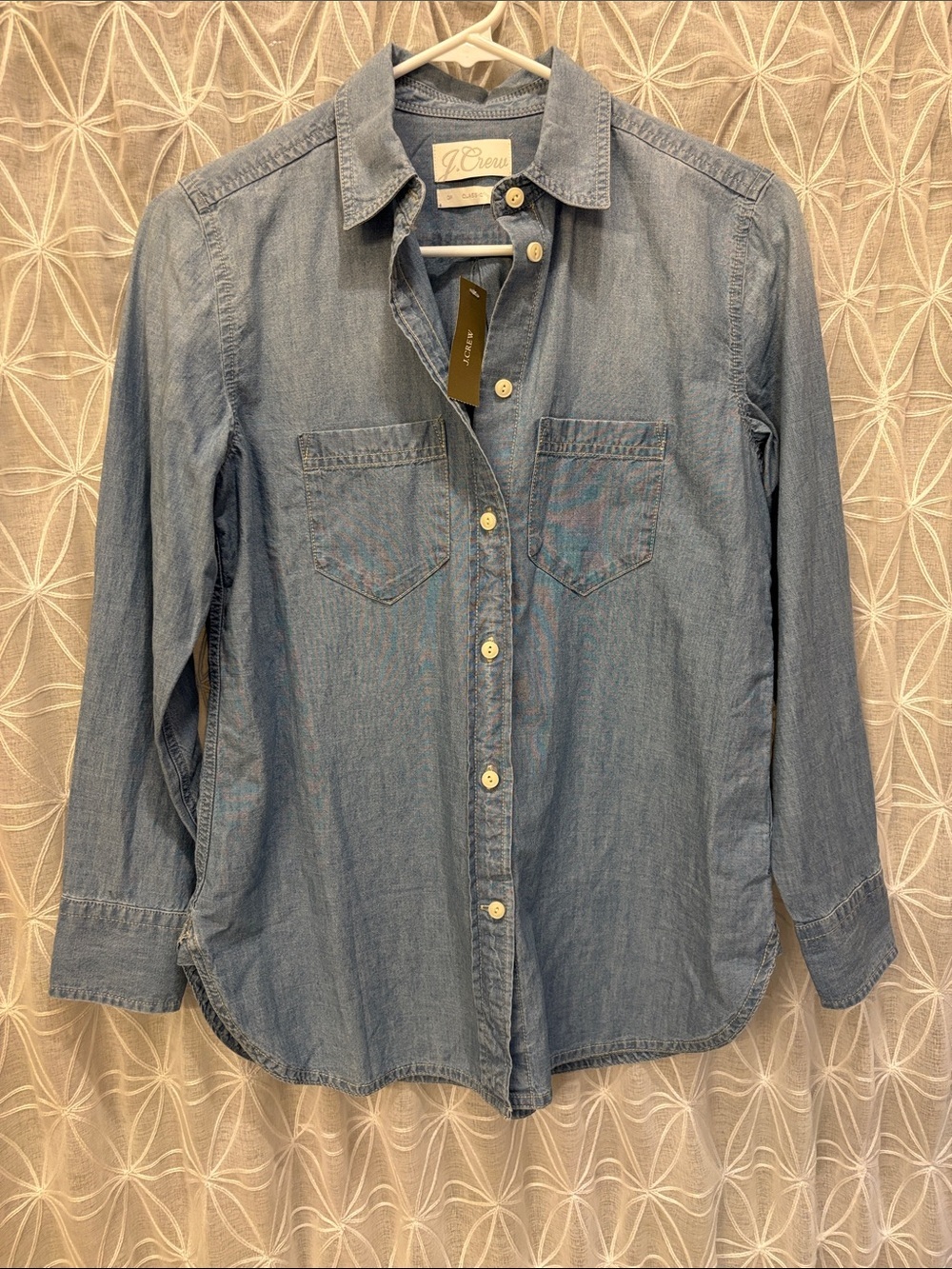 J. Crew Light Blue Denim Button-Front Shirt